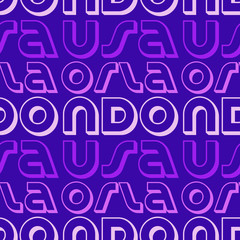 Orlando, USA seamless pattern