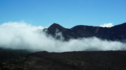 clouds over the mountains