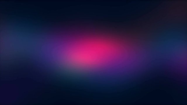 Abstract looped background with multicolored gradients pulsing and moving in darkness