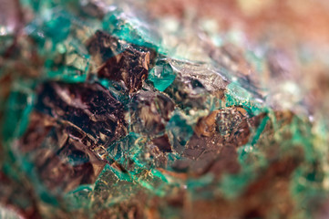 Turquoise natural texture from natural material. Crystals. Macro. Abstract background