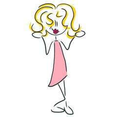 Figur präsentiert Hairstyle