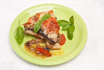 Classic Greek Moussaka with Eggplant