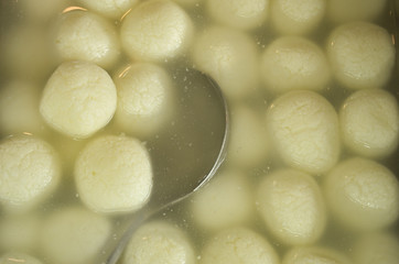 Bengali Indian Famous sweet food Rasgulla or Rosogulla kept on display at a sweet shop in India