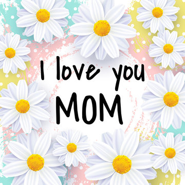Happy Mother's day vector card design