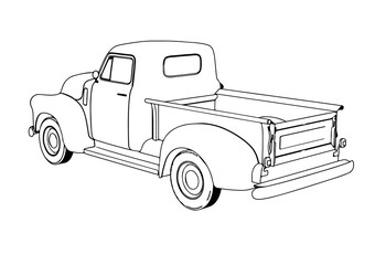 sketch pickup vector © Dzmitry
