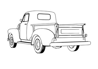 sketch pickup vector © Dzmitry
