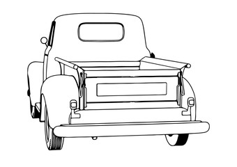 sketch pickup vector © Dzmitry