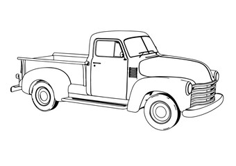 sketch pickup vector © Dzmitry