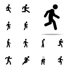man moving icon. Walking, Running People icons universal set for web and mobile