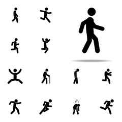 walking, man icon. Walking, Running People icons universal set for web and mobile