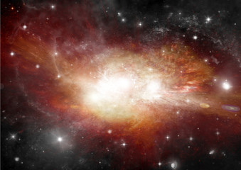 galaxy in a free space