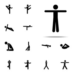 yoga, fitness icon. yoga icons universal set for web and mobile