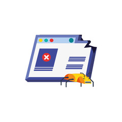 template web page with insect attack