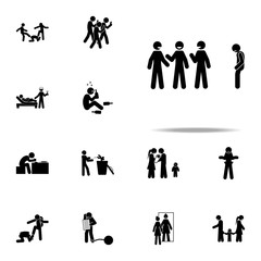 social communication icon. Youth social issues icons universal set for web and mobile