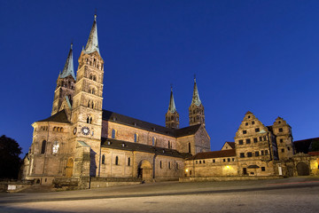 Kaiserdom Bamberg zur blauen Stunde