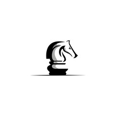 Chess Logo Design Template. Vector Illustration
