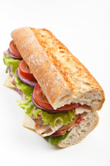 subway baguette sandwich