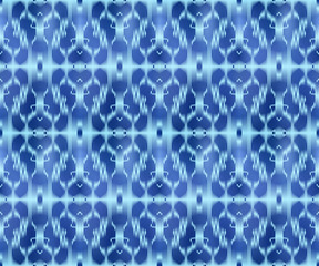 Indigo dyed textile seamless pattern. Ethnic ikat background.