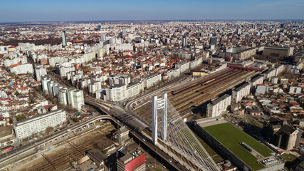 Fototapeta na wymiar Panoramic view of Bucharest