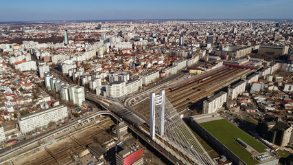Fototapeta premium Panoramic view of Bucharest
