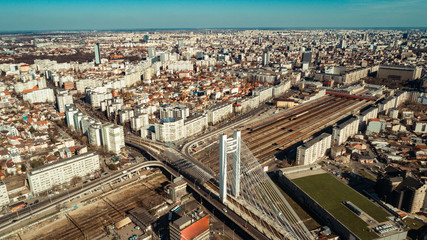 Fototapeta premium Panoramic view of Bucharest