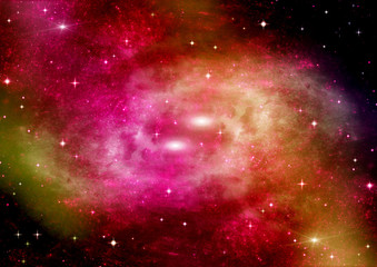 galaxy in a free space