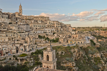 Fototapeta na wymiar View of Matera, a city in southern Italy