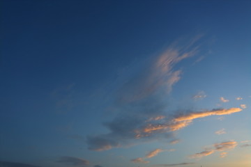 Fototapeta na wymiar cloudy on twilight dusk sky background