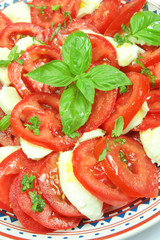 Obraz na płótnie Canvas tomate et mozzarella