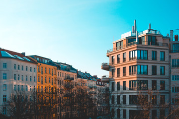 old and modern fashioned buildings at germany