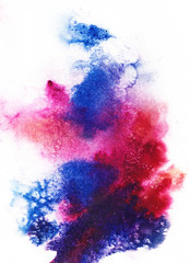 Abstract hand painted watercolor background