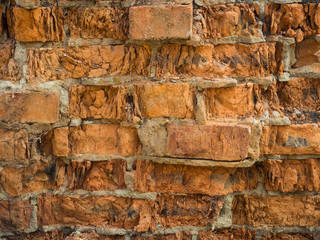 old brick wall close up. macro