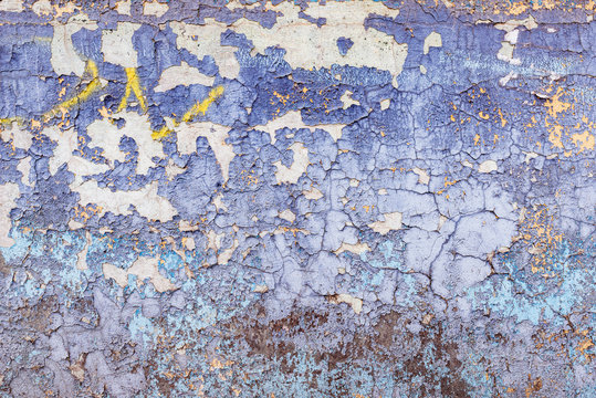 Colorful background of the ancient concrete wall texture. © serjiob74