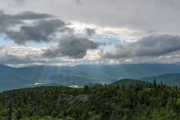 Sun rays became prevalent after a weather system passes through