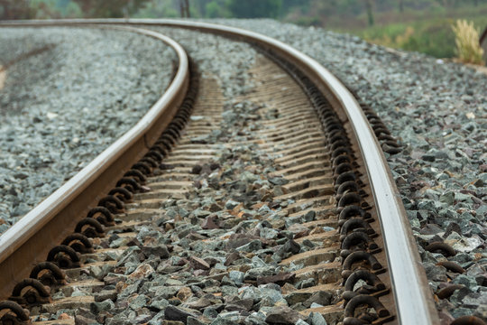 blurred of curve for railway