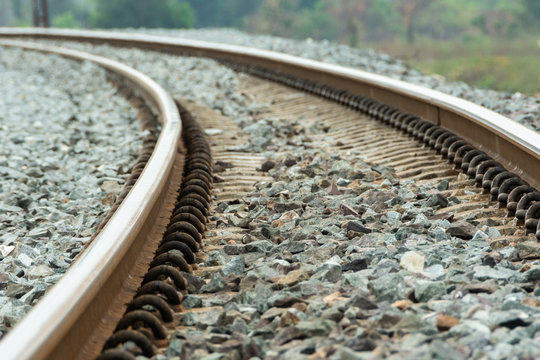 blurred of curve for railway
