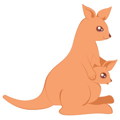 Cartoon kangaroo design