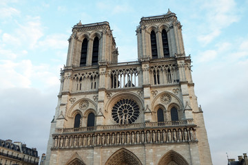 Fototapeta na wymiar Notre Dame Cathedral, Paris, UNESCO World Heritage Site in Paris, France 