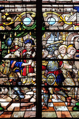 The Condemnation of Saint Gervais and Saint Protais, stained glass windows in the Saint Gervais and...