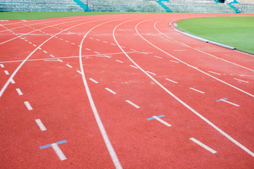 Running track rubber lane