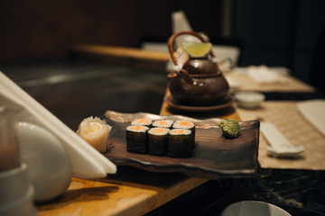 Chief dinner Japanese cuisine sushi noodles restaurant 