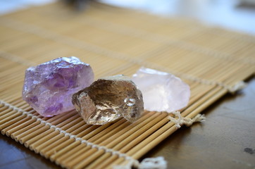 Raw Ametrine, Smokey Quartz, Rose Quartz. Positivity Crystals, Raw Assortment of Healing Crystals, Premium Quality witchcraft healing reiki mediation, witch spells and alter stones. 