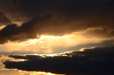 Fototapeta premium CLOUDS, PLANE, 