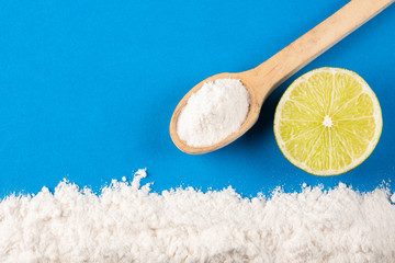 Lemon and baking soda - Citrus × limon