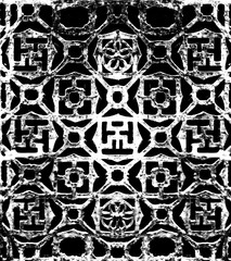 Traditional Window Patterned Chineses House