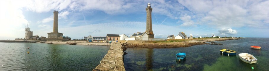 Fototapeta premium Le phare d'Eckmül à Penmarch en Bretagne Finistère