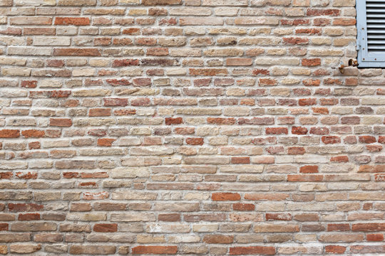 typical red brick wall background texture
