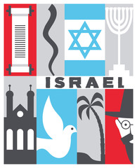 Vector Israel background