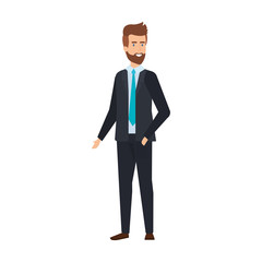 Obraz premium young businessman avatar character
