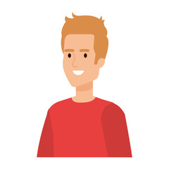 young and casual man character